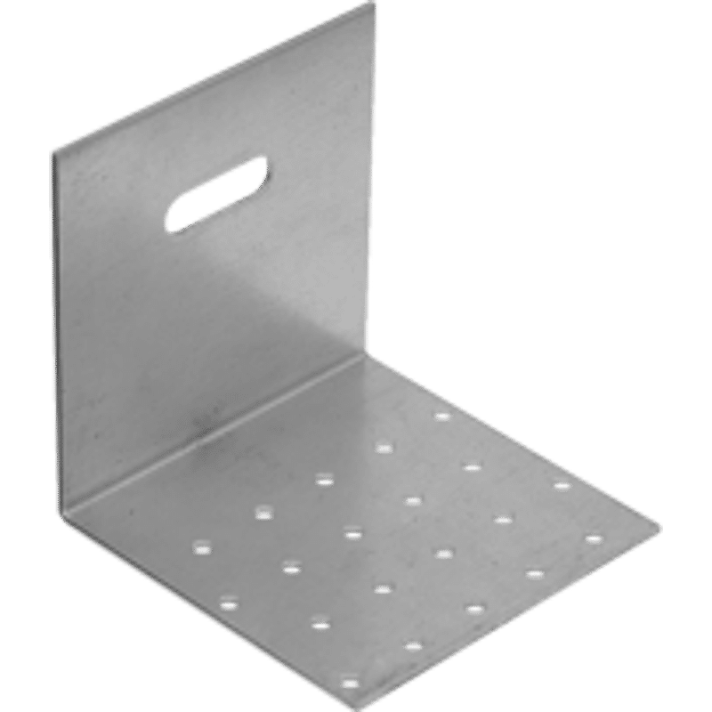 VERSTELLWINKEL 80x 80x 80x 2MM mit Langloch, Feuerverzinkt