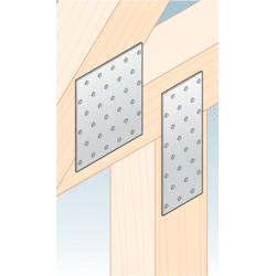 Domax LOCHPLATTE 60x300x 2MM Feuerverzinkt,  PN-EN14545