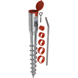 Domax BODENANKER PWO 60/550 HÜLSEN 25-50MM Feuerverzinkt inkl. Ein