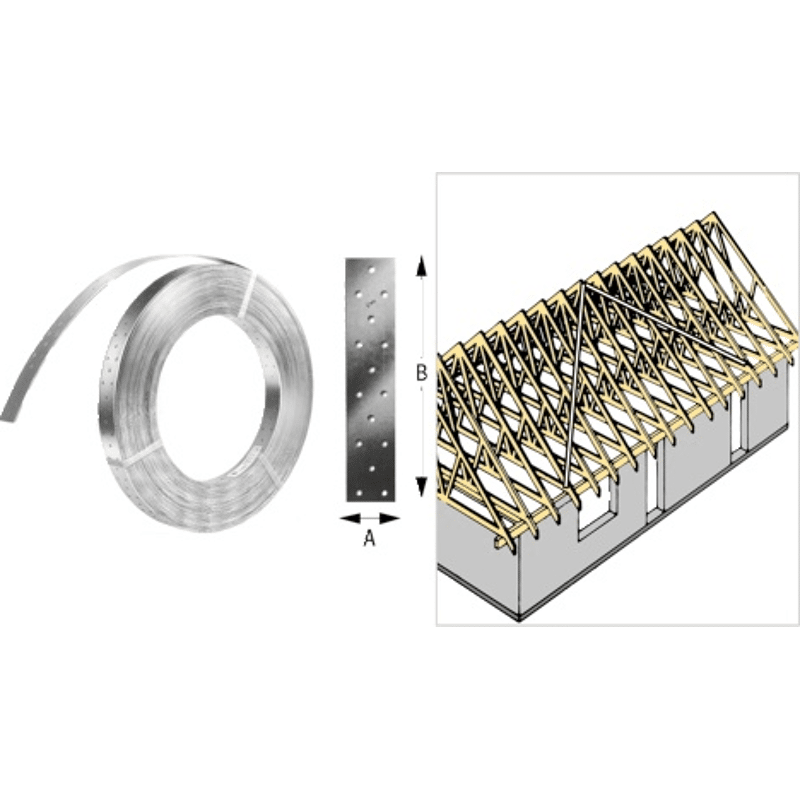 SIMPSON Windrispenband BAN 202510 25x2,0mm/10m, feuerverzinkt