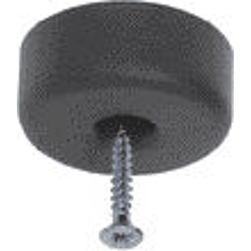 Möbelgleiter schwarz, 1SB = 2 Stk. H: 20mm, D: 49mm