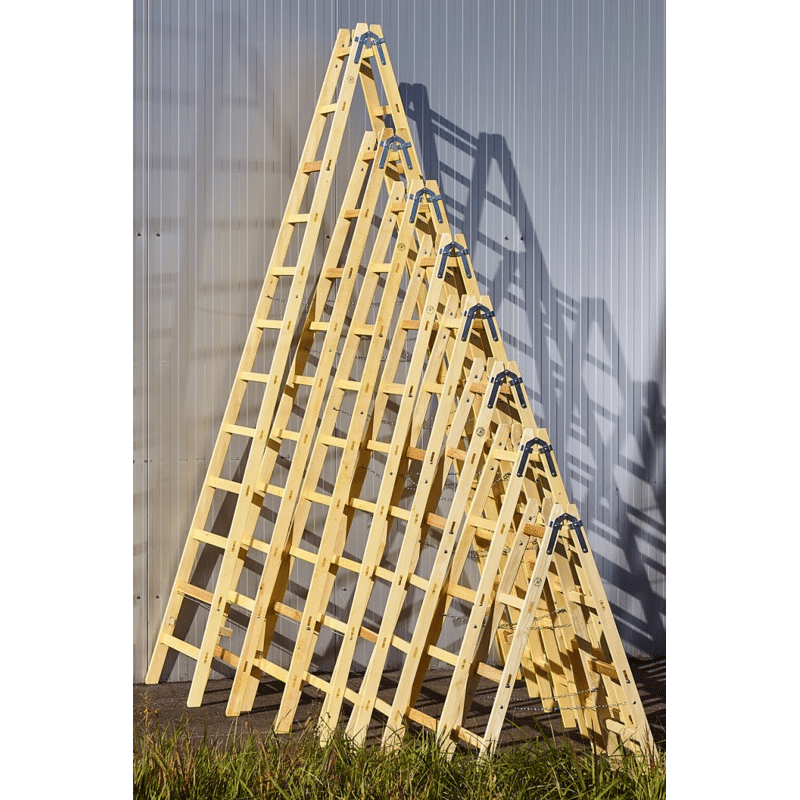 Holzstehleiter 7 stufig Höhe 220 cm