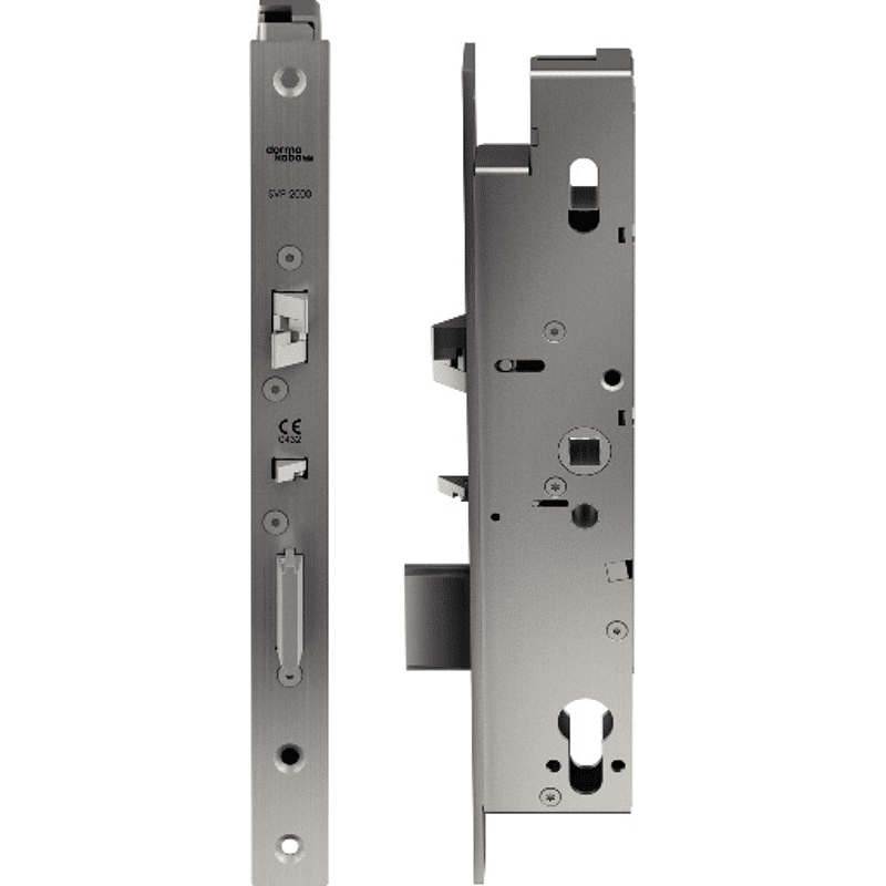 SVP-Einsteckschloss Typ 2739, DM 45/92/9 mm, Stulp kantig 270x24 mm ER DIN-LS/RS