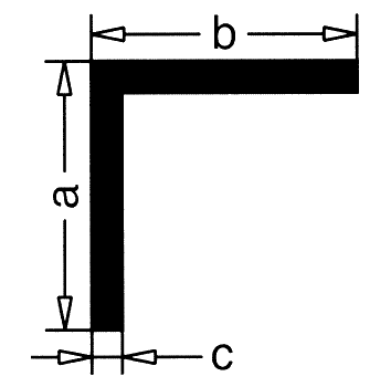 ALUWINKEL 30X30X2,0MM EDELSTAHLOPTIK 1M