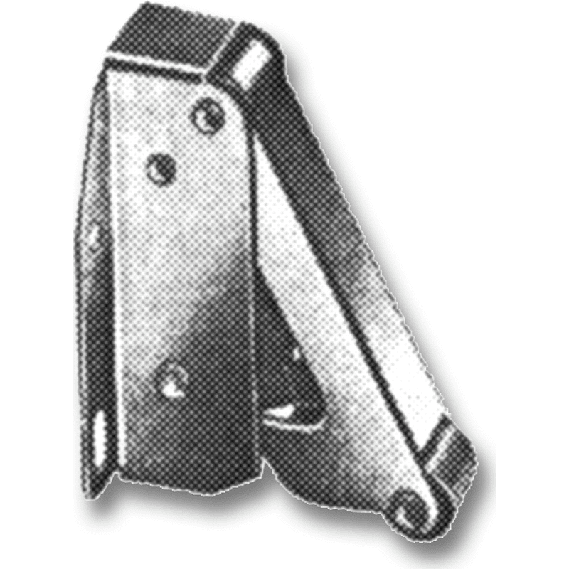 Druckschnäpper Maxi mit Gegenstück, Stahl vernickelt
