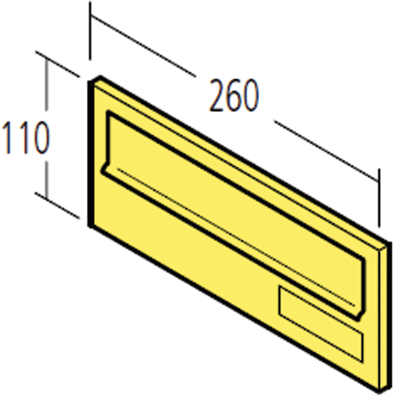 EINWURFKLAPPE C 4 RAL 9016 14-0-14210