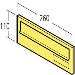 EINWURFKLAPPE C 4 RAL 9016 14-0-14210