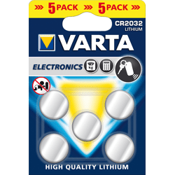 Varta Electronics Knopfzelle CR2032 5er Blister