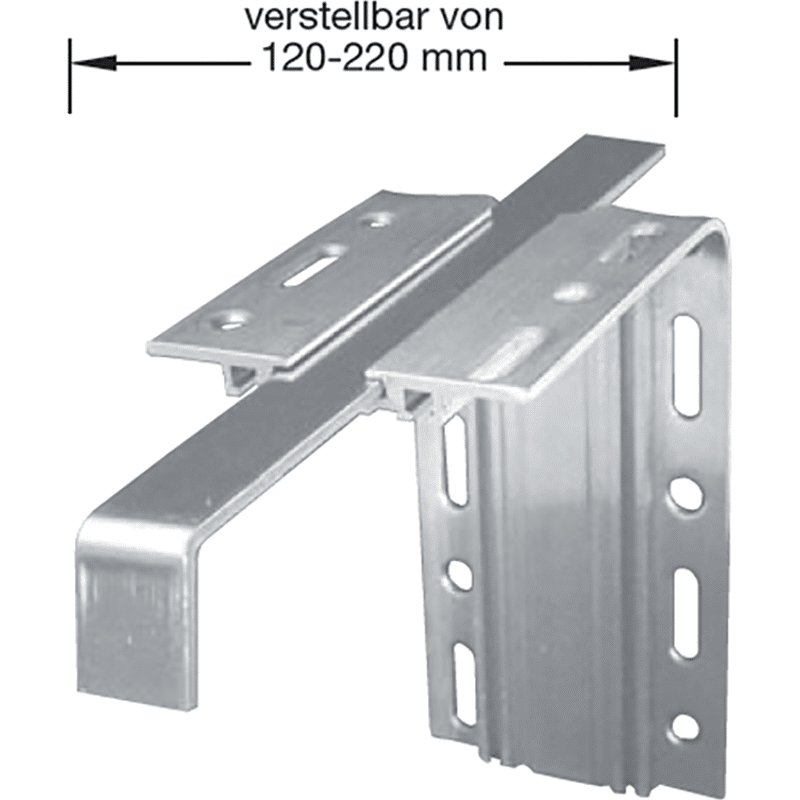 Halter Thermofassade TN 30 blank 120mm - 220mm