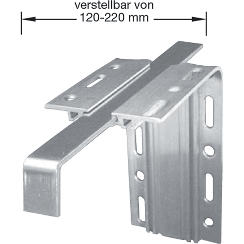 Halter Thermofassade TN 40 blank 120mm - 220mm