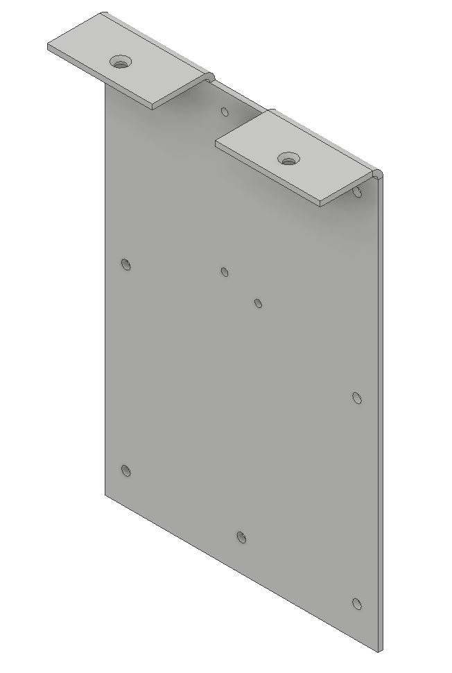 Montageplatte für Türdämpfer V1600 ohne Falz
