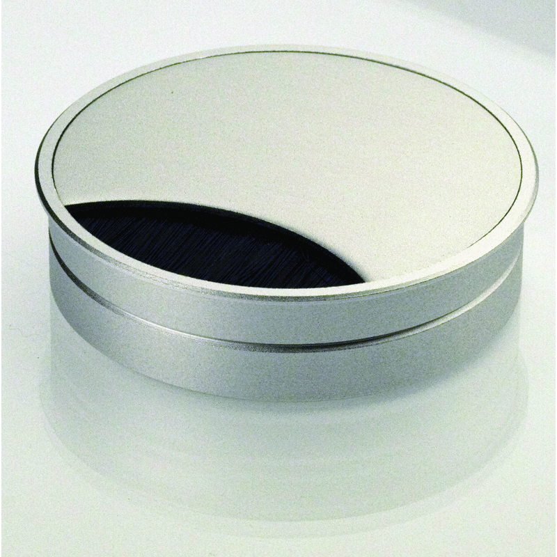 Kabeldurchführung Aluminium silber eloxiert 85 x 22 mm