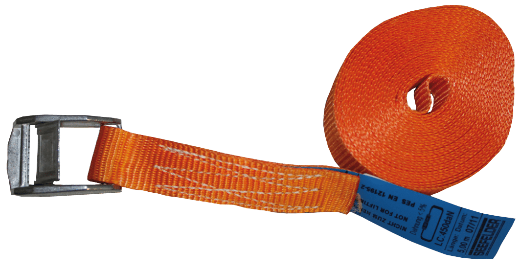 2tlg Klemmschloss-Spanngurt 175 daN orange
