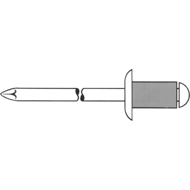 BLINDNIETE 4,0x 6 MM FRK EDELSTAHL A2
