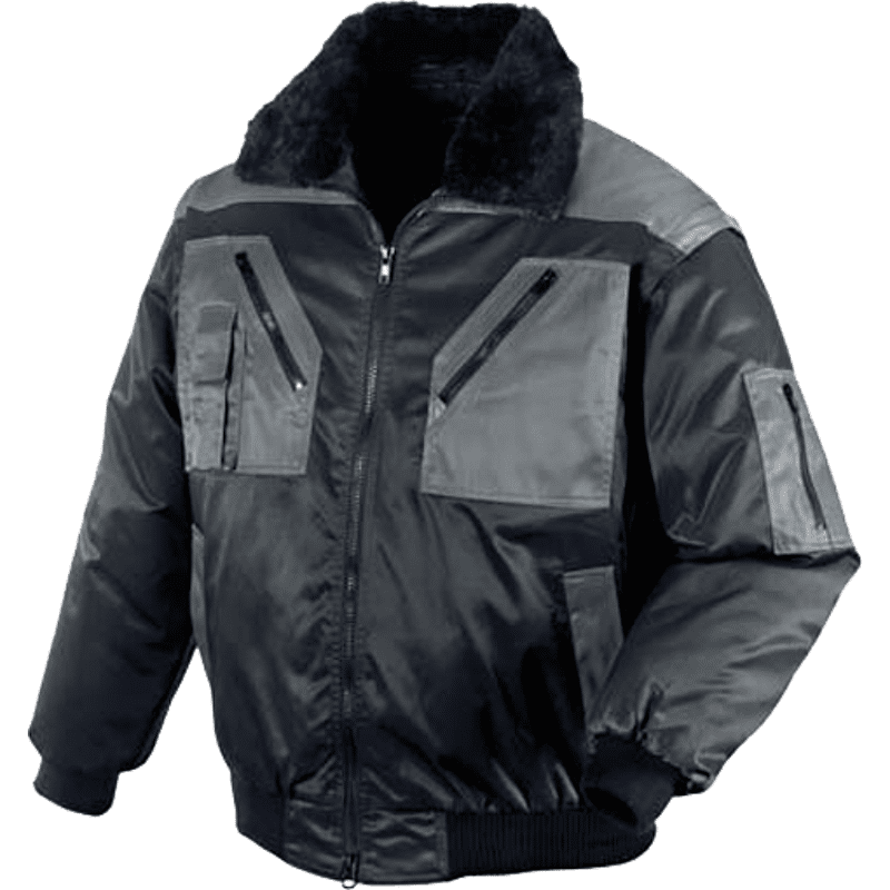 PILOTJACKE OSLO SCHWARZ/ANTHRAZIT GR. L