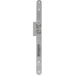 Winkhaus Mittelschließblech für stumpfe Türen rechts Edelstahl F2401