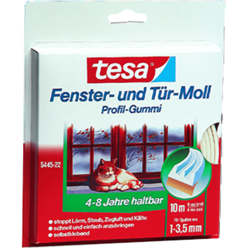 tesa TESA-MOLL PROFILGUMMI WEISS 9X4/ 10 MTR bei SEEFELDER kaufen