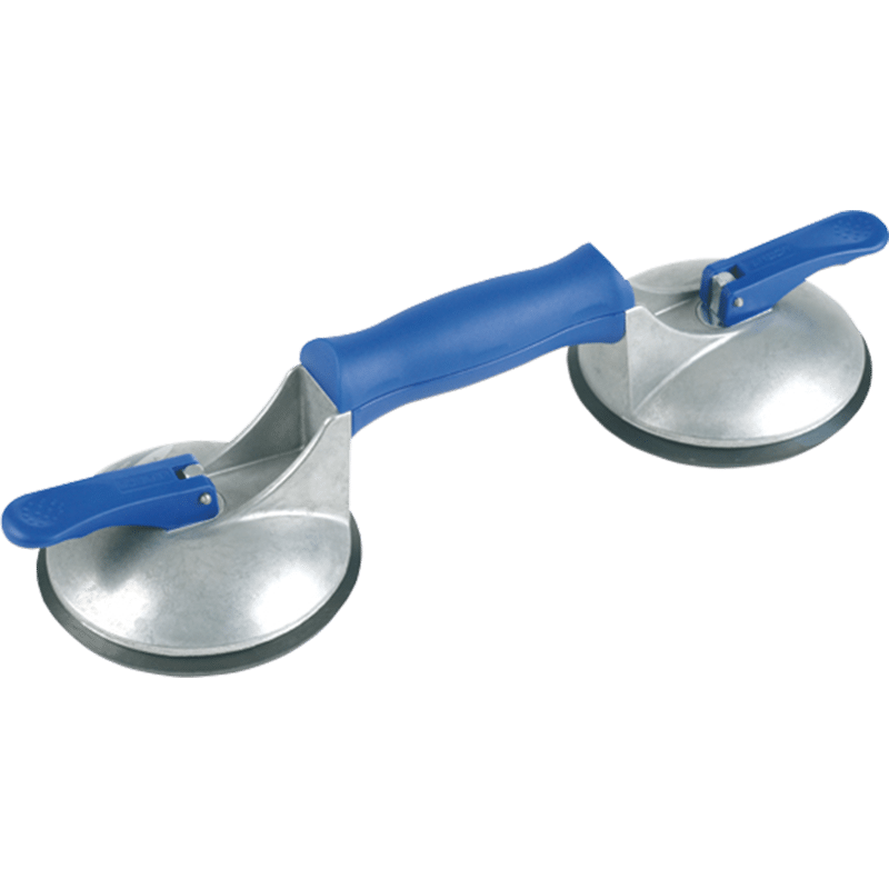Veribor® blue line 2-Kopf Saugheber aus Alu mit Längsgriff