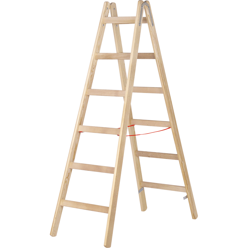 Holz-Sprossenstehleiter