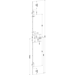 Mehrfachverriegelung MFV2 (2 Schwenkriegel) m. Panikfunktion