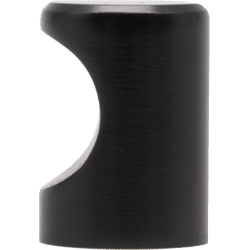 Möbelknopf K1 Aluminium schwarz lackiert 21 / 25 mm