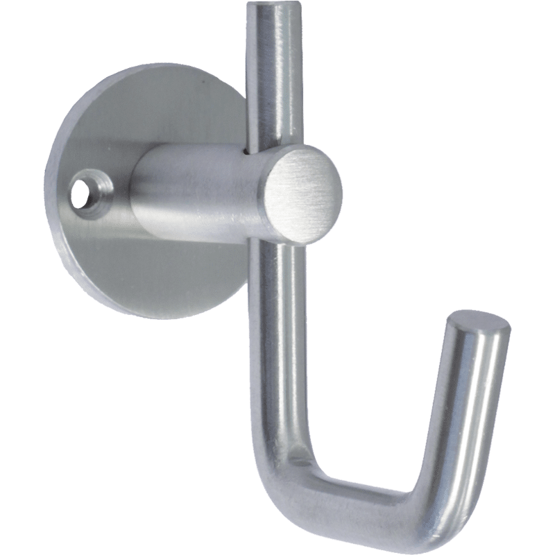 MANTELHAKEN 62 MM EDELSTAHL MATT