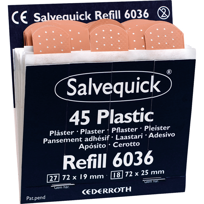 Salvequick Pflaster-Strips wasserfest (45 Stück) REF. 6036