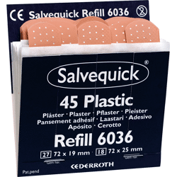Cederroth Salvequick Pflaster-Strips wasserfest (45 Stück) REF. 6036