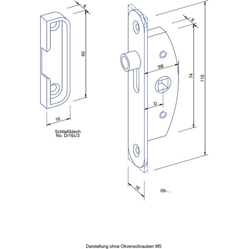 GSG Einsteckeinreiber 775 Dorn 13mm Stulp 16/110 rd Zubehör