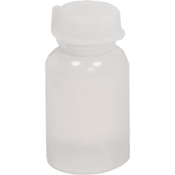 Hünersdorff Weithalsflasche 100 ml, LD-PE naturfarben, rund