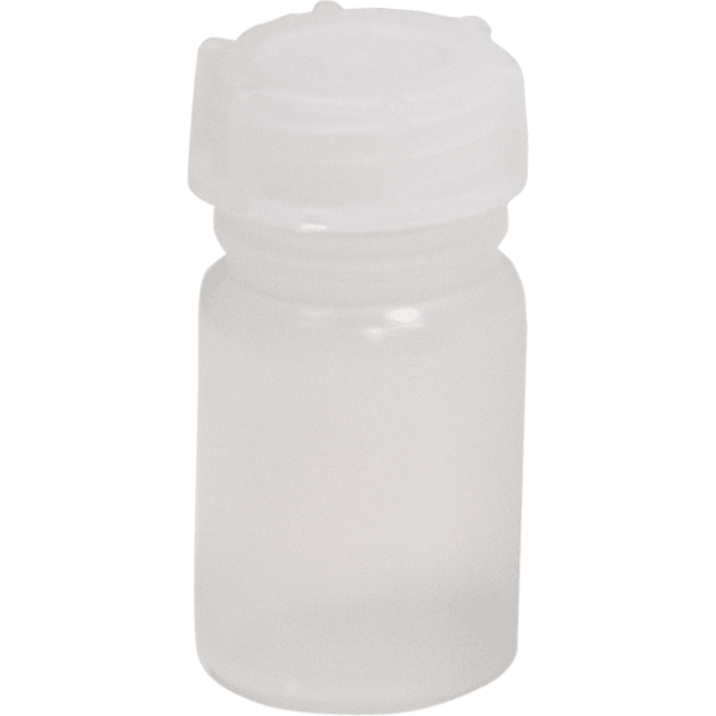 Weithalsflasche 50 ml, LD-PE naturfarben, rund