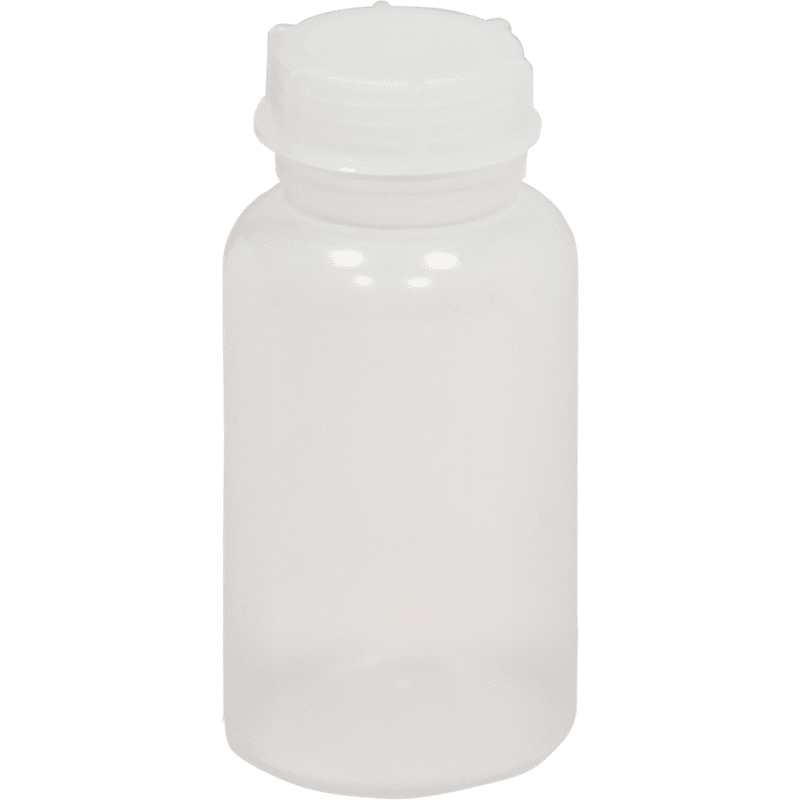 Weithalsflasche 500 ml, LD-PE naturfarben, rund