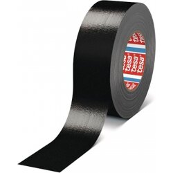 tesa PE-Gewebeband, schwarz, flexibel 50 mm : 25 m