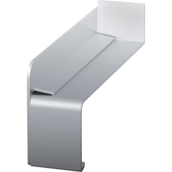 Fensterbank-Abschluss A150 BC0 eloxiert 110mm links