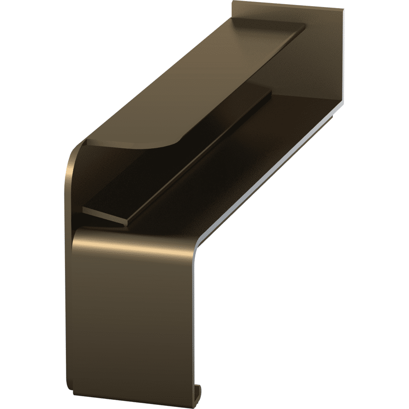 Fensterbank-Abschluss A700 BC2,5 eloxiert 110mm links