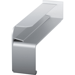 Fensterbank-Abschluss A700 BC0 eloxiert 110mm links