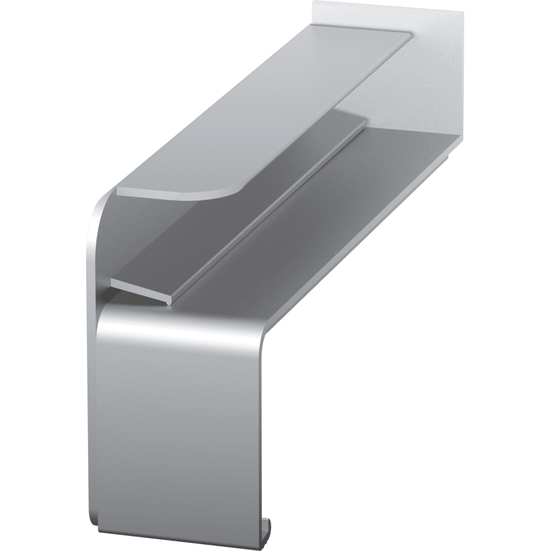 Fensterbank-Abschluss A700 blank 130mm links