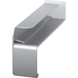 Fensterbank-Abschluss A700 blank 130mm links