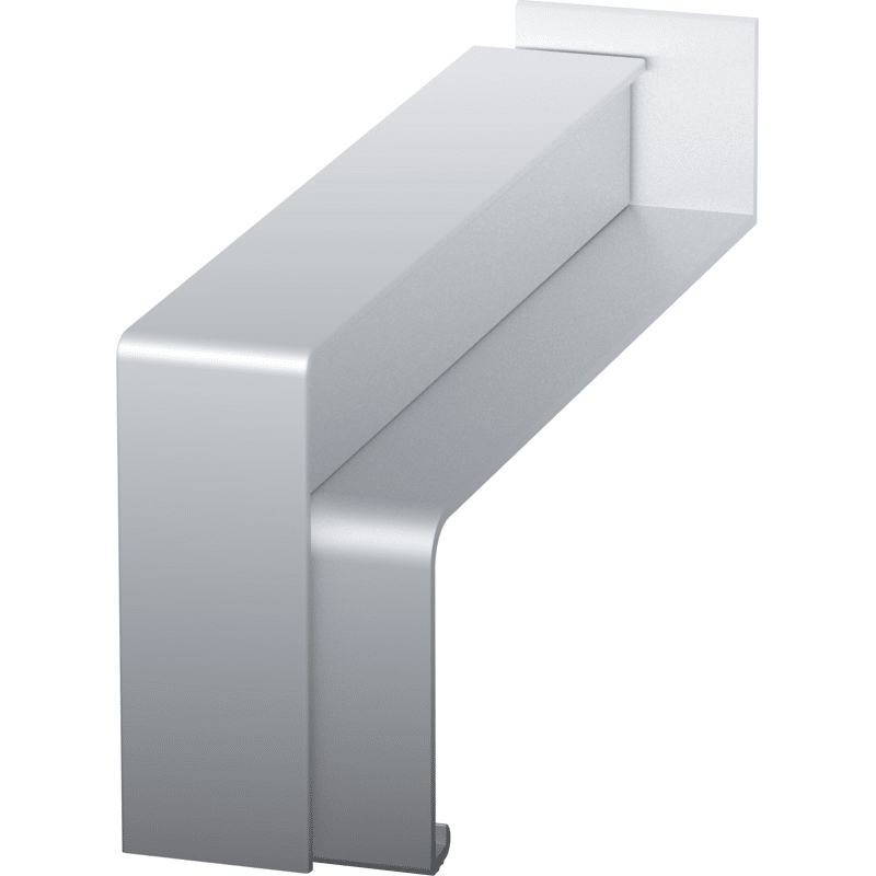 Fensterbank-Gleitabschluss A900G BC0 eloxiert 330mm links