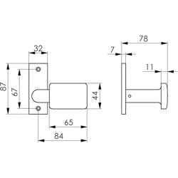 TÜRKNOPF 485 D DREHBAR F 1