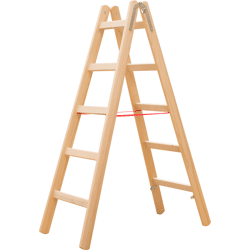 Holz-Sprossenstehleiter