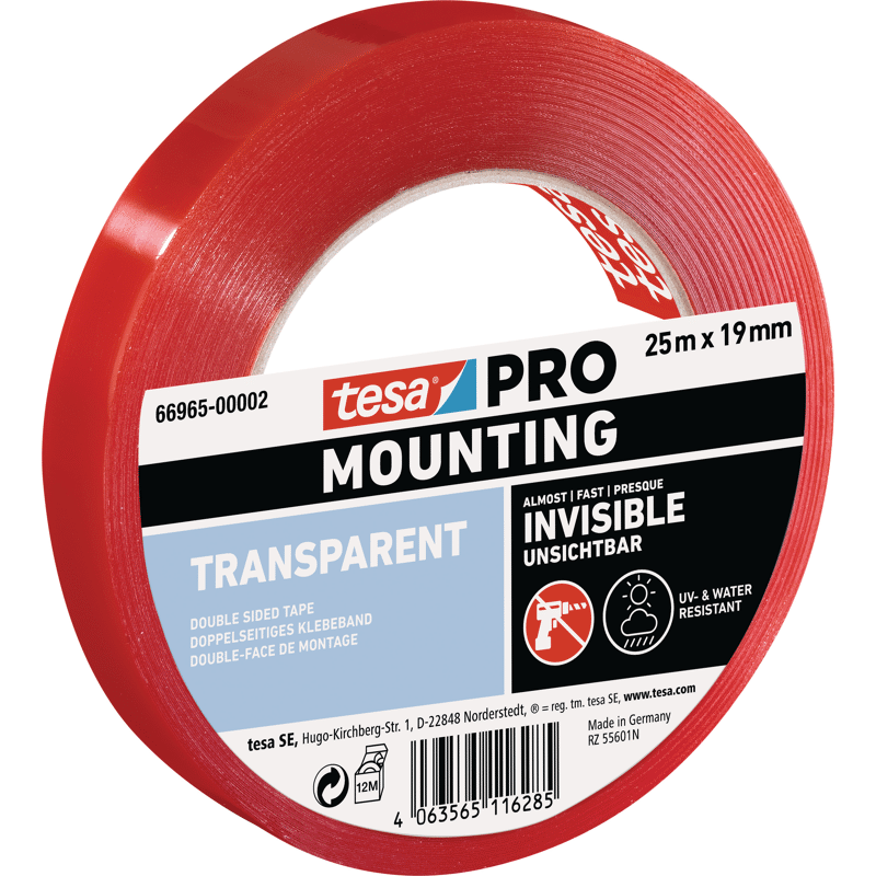 Mounting PRO Transparent 25m:19mm