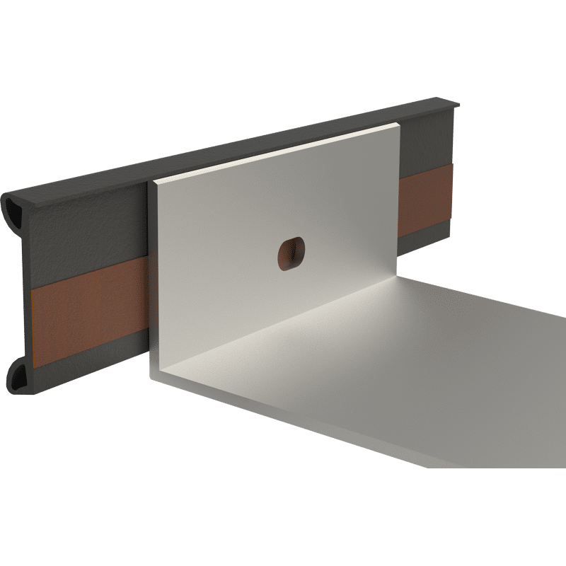 Anschraubdichtung AD 500 mit Montageklebeband,  schwarz