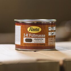 Facett Resto Kit 2K Füllmaße Farbe Eiche Ast 1kg Dose
