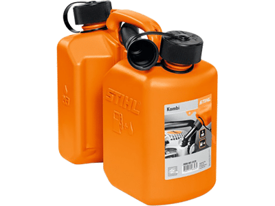 Kombikanister orange 3l Kraftstoff, 1,5l Sägekettenhaftöl