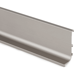 L-Griffmulde Aluminium Edelstahl Effekt Profillänge 3900 mm