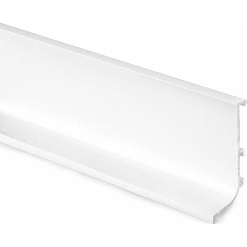 L-Griffmulde Aluminium weiß lackiert Profillänge 3900 mm