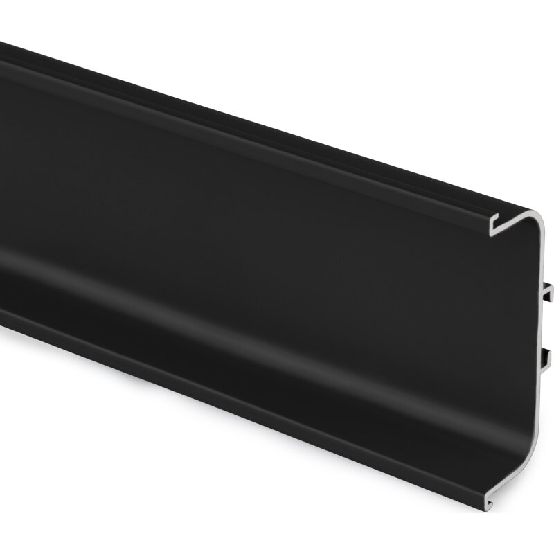 U-Griffmulde Aluminium schwarz lackiert Profillänge 2350 mm