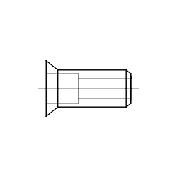DIN- und Normteile Blindnietmutter galv. vz. Senkkopf M 8 / 4, 0 - 6, 5