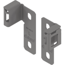 Blum MERIVOBOX Relinghalter,  flexibel,  zum Schrauben, oriongrau matt,  links/rechts